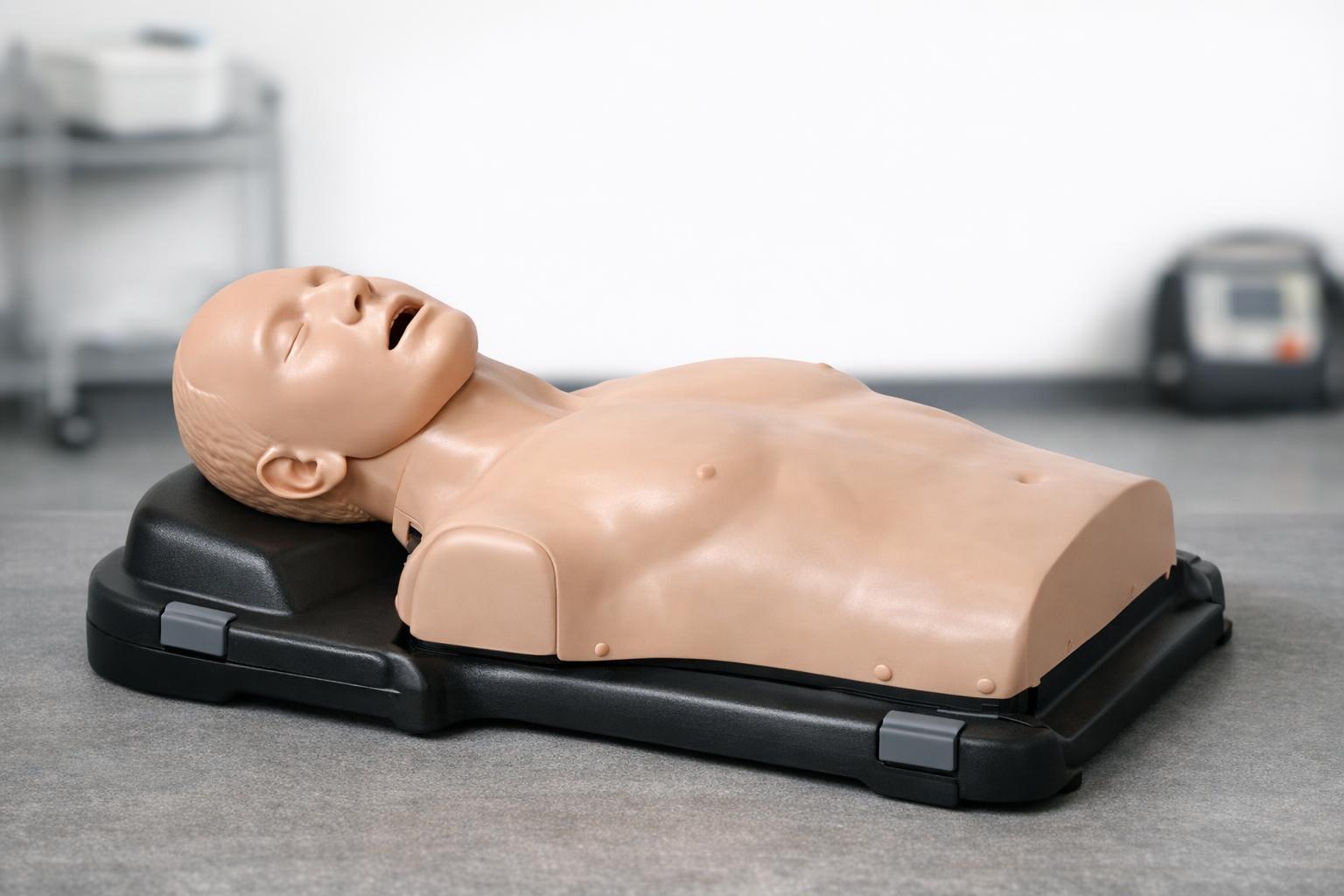 zdjęcie realistycznego modelu anatomicznego klatki piersiowej do ćwiczeń resuscytacji